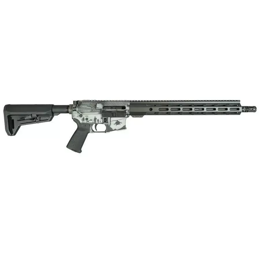 16" 5.56mm AR-15 Rifle Shark Coast Tactical "Armed Forces Grey" 30-Round Mag 15" M-LOK Handguard