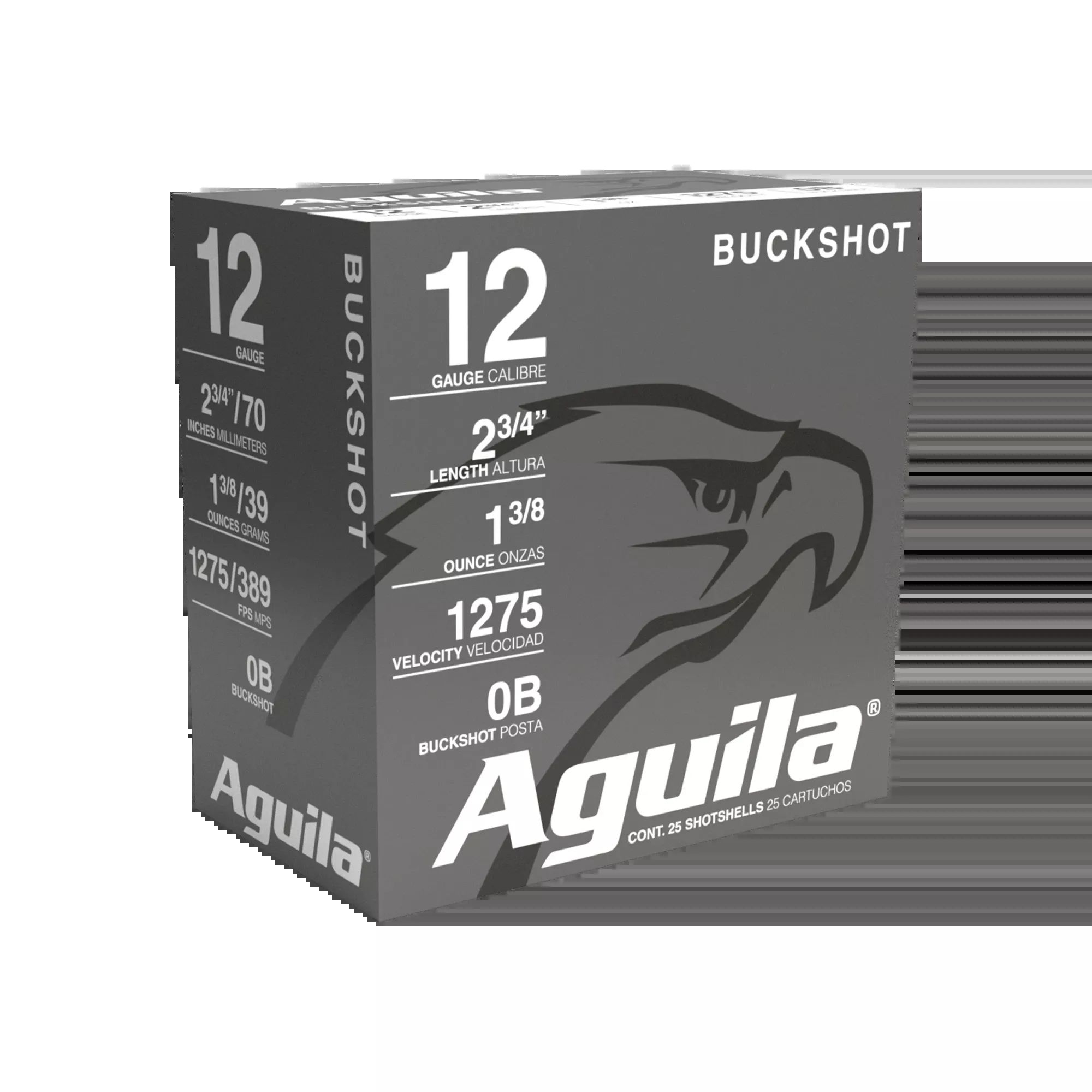 AGUILA 12GA 2 3/4" 0 BUCK 25RD BX 10 BXS PER CS - Get Guns N Ammo