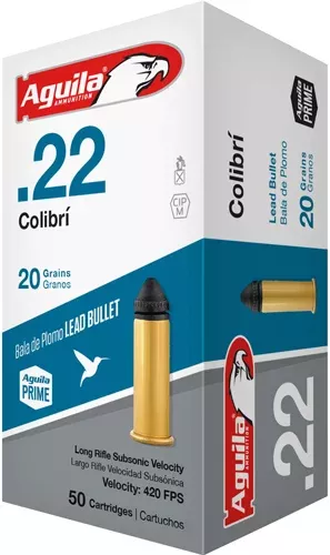 AGUILA COLIBRI 22LR 20GR - LEAD-RN 1000RD CASE LOT - Get Guns N Ammo