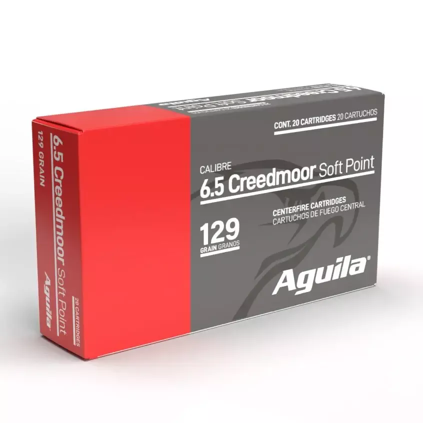 Aguila Rifle Ammunition 6.5 Creedmoor 129gr SP 2810 fps 20/ct - Get Guns N Ammo