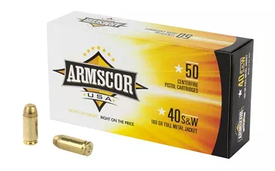 ARMSCOR 40SW 180GR FMJ 50/1000 - Get Guns N Ammo