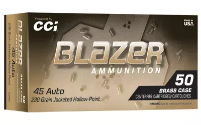 BLAZER BRASS 45ACP 230GR JHP 50/500 - Get Guns N Ammo