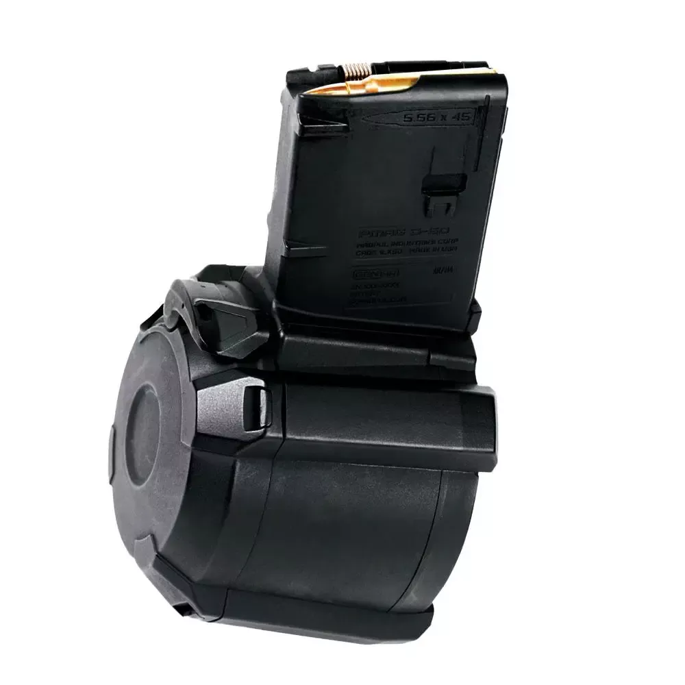 Magpul PMAG D-60 AR/M4 Rifle Magazine Black Polymer 5.56X45mm NATO 60/rd - Get Guns N Ammo