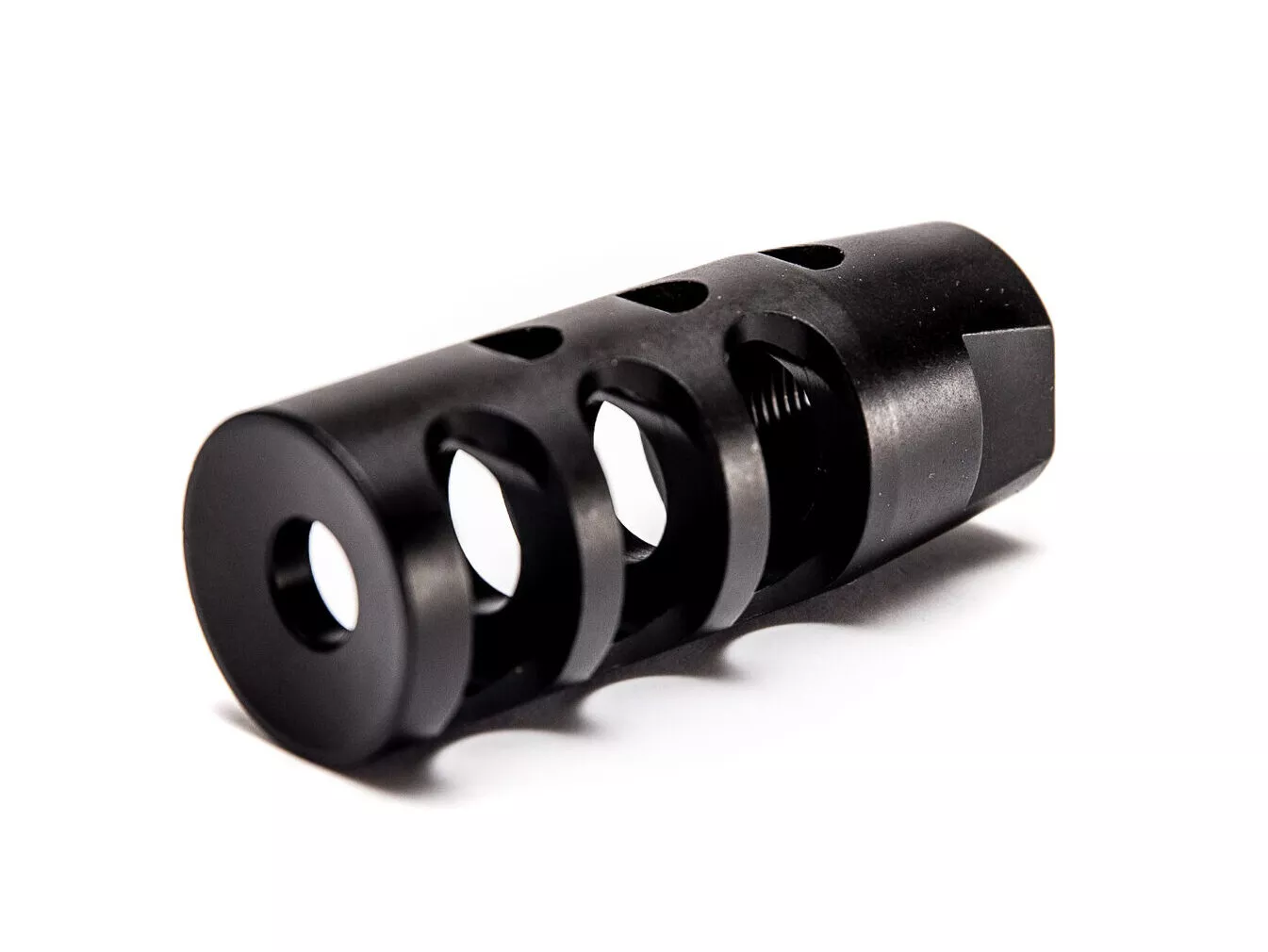 Muzzle Brake (5/8-24) – Black Nitride | Grendel Hunter | The Modern Sporting Rifle