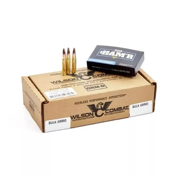 Wilson Combat Speer Hot-Core Rifle Ammunition 300 HAM'R 130gr PT 2500 fps 200/ct (10-20/ct Boxes) - Get Guns N Ammo