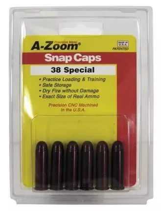A-Zoom Metal Snap Caps .38 Special 6/ct - Get Guns N Ammo